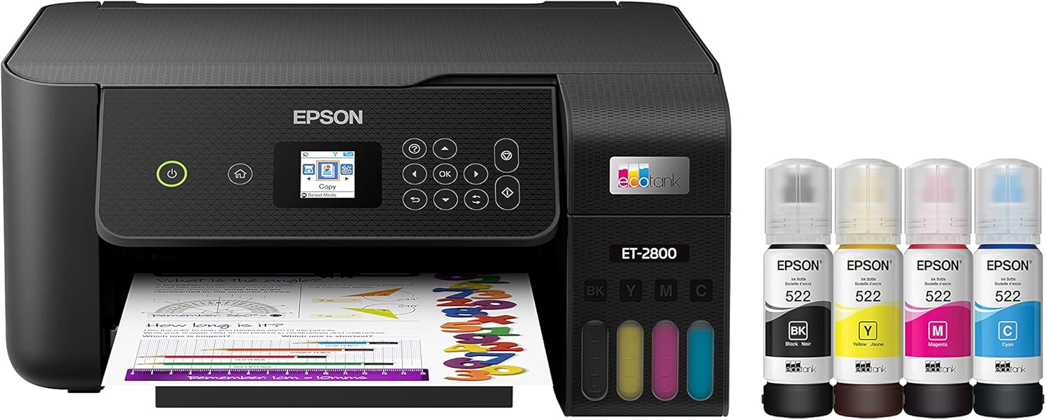 Epson EcoTank ET-2800 Wireless Color All-in-One Supertank Printer